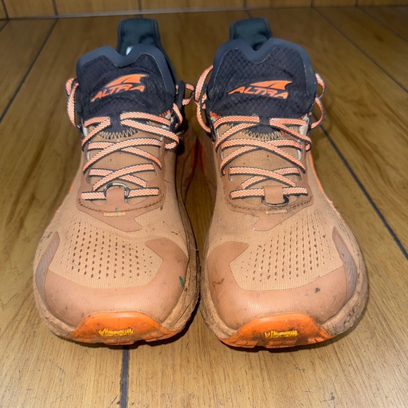 Altra Olympus 5 Trail Running Shoes Men's Size 11 Orange Vibram - Picture 1 of 11